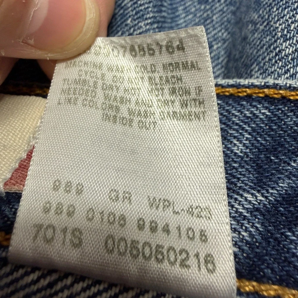 Levis‎ 505 Jeans Mens 42x30 Blue Denim Regular Fit Straight Leg Medium Wash Y2K